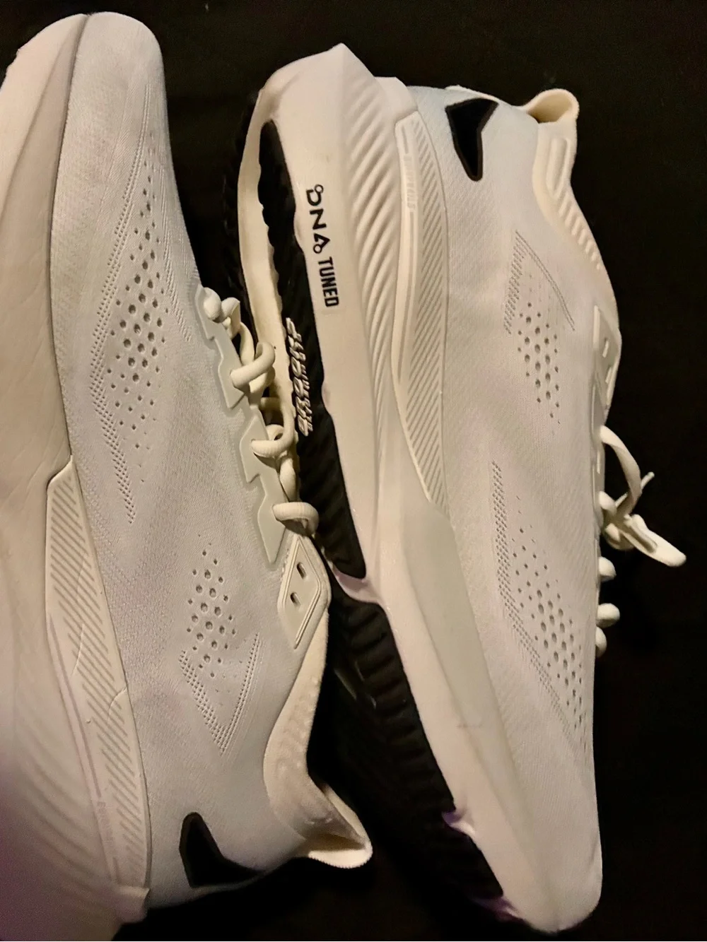 Brooks Men's Athletic Running Shoes - White with Black Accents